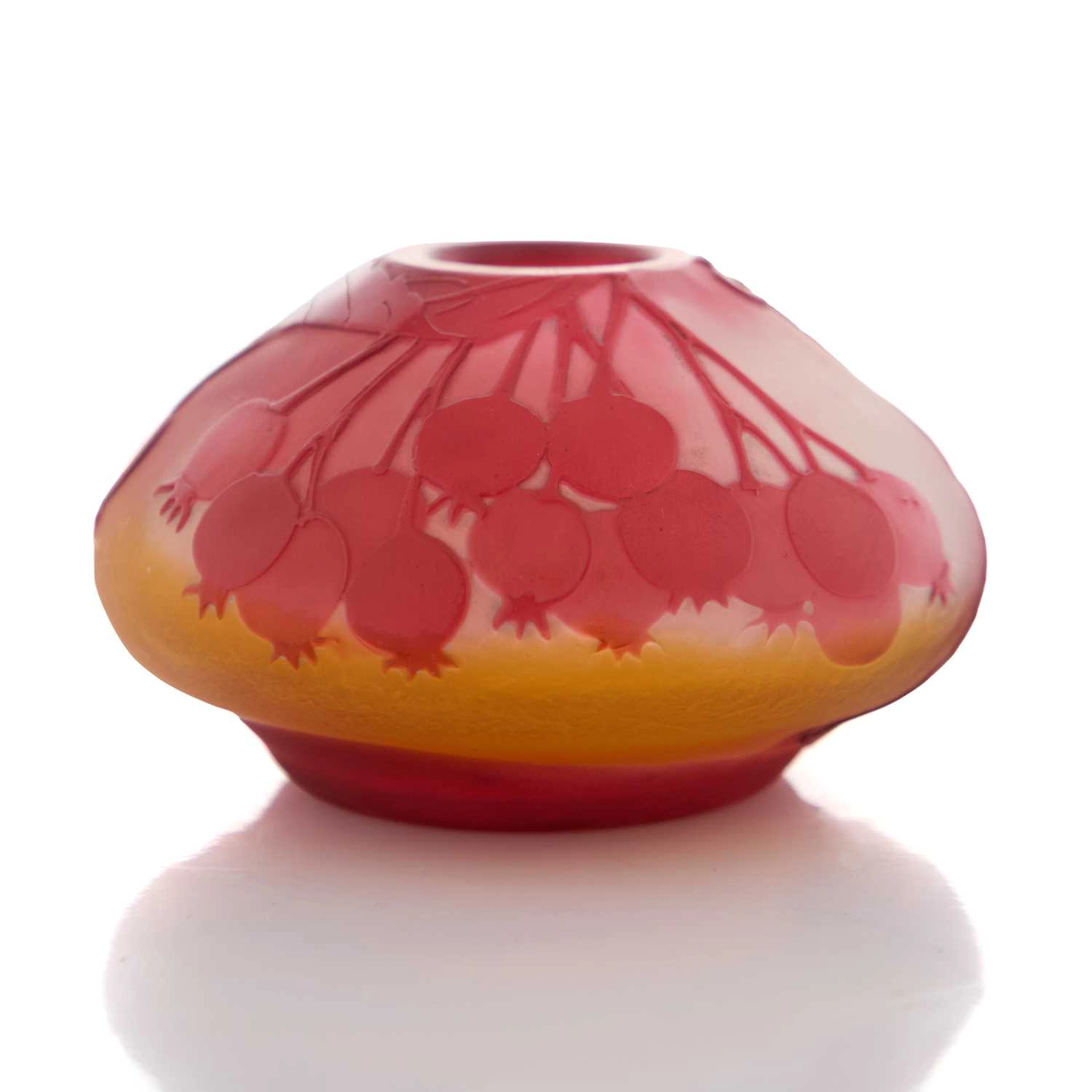 Émile Gallé (French, 1846-1904) a cameo glass vase, circa 1904-1914, French