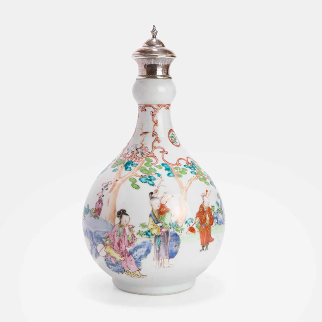A Chinese famille rose vase 18th century