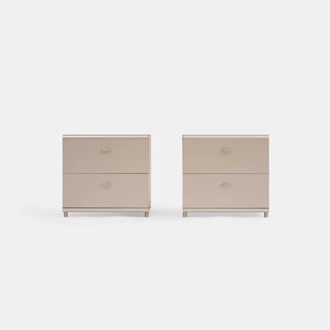 Stua 'Atlas' a pair of bedside cabinets