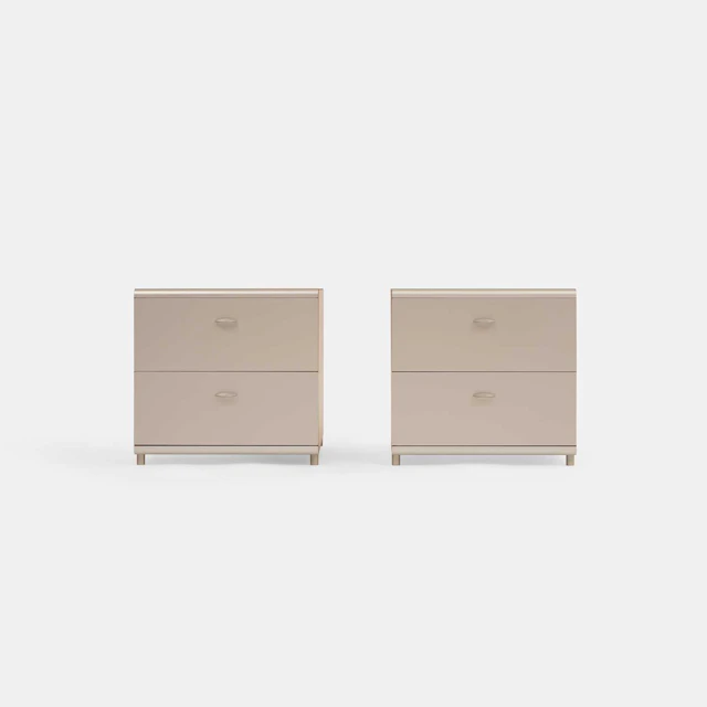 Stua 'Atlas' a pair of bedside cabinets