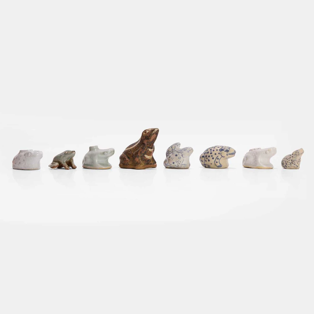 A collection of eight Southeast Asian water droppers 16th-19th century