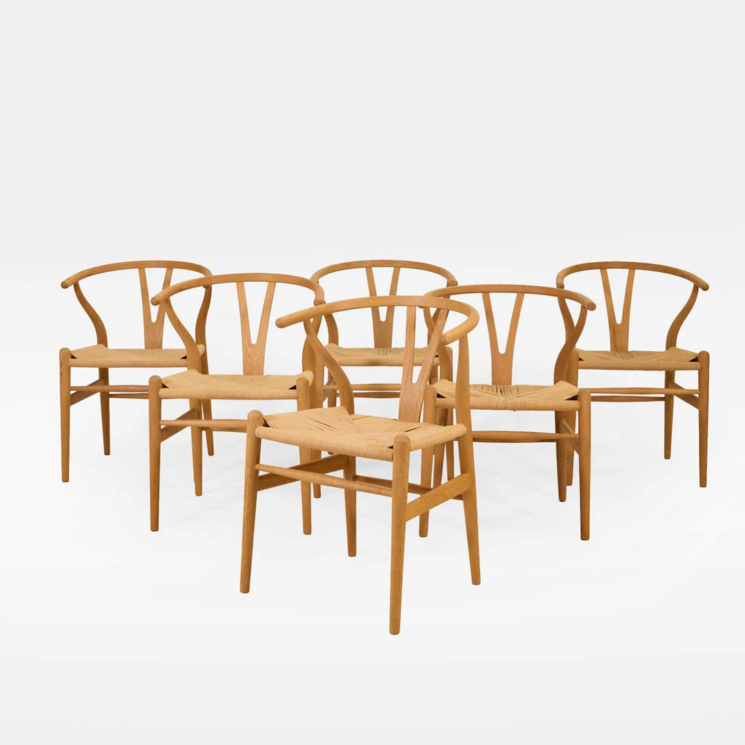Hans J Wegner (Danish, 1914-2007) for Carl Hansen & Søn a set of six