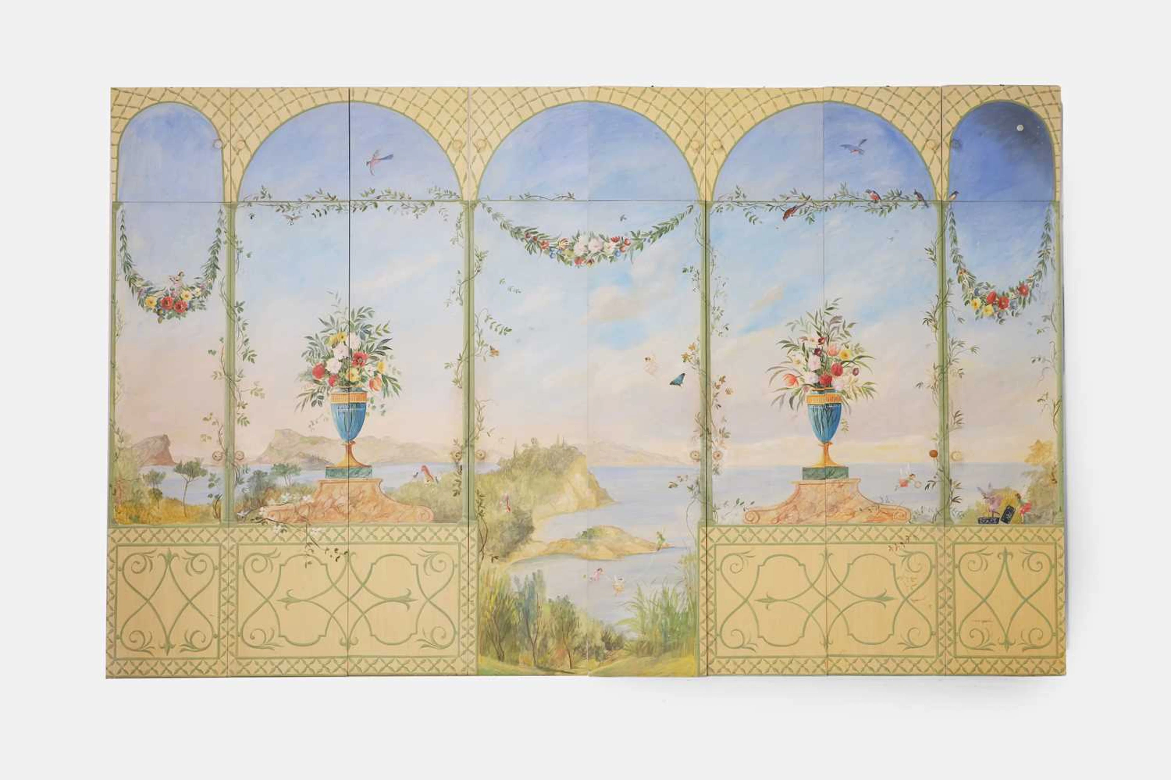 ▲ Michael Dillon (Irish, b.1957) a set of painted wooden doors