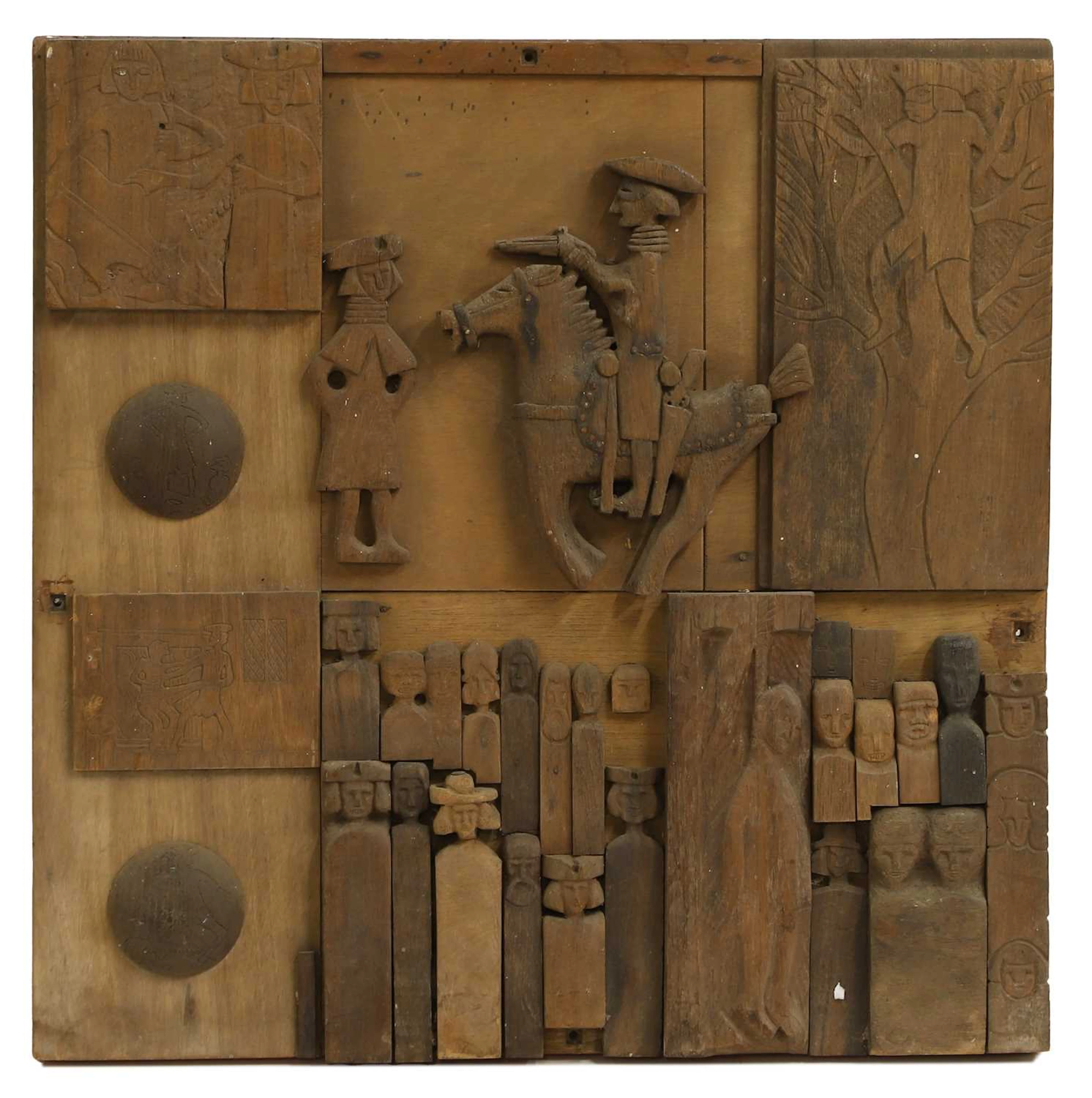 Folk Art Interest: A Dick Turpin carved panel