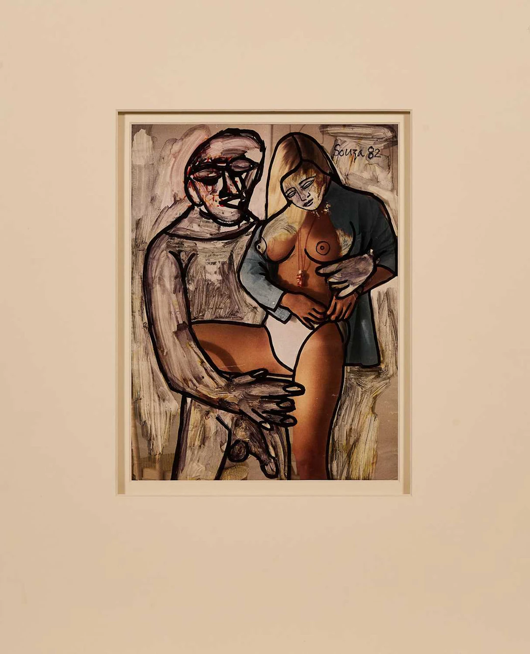 Francis Newton Souza (Indian, 1924-2002) Untitled (Female Nude)
