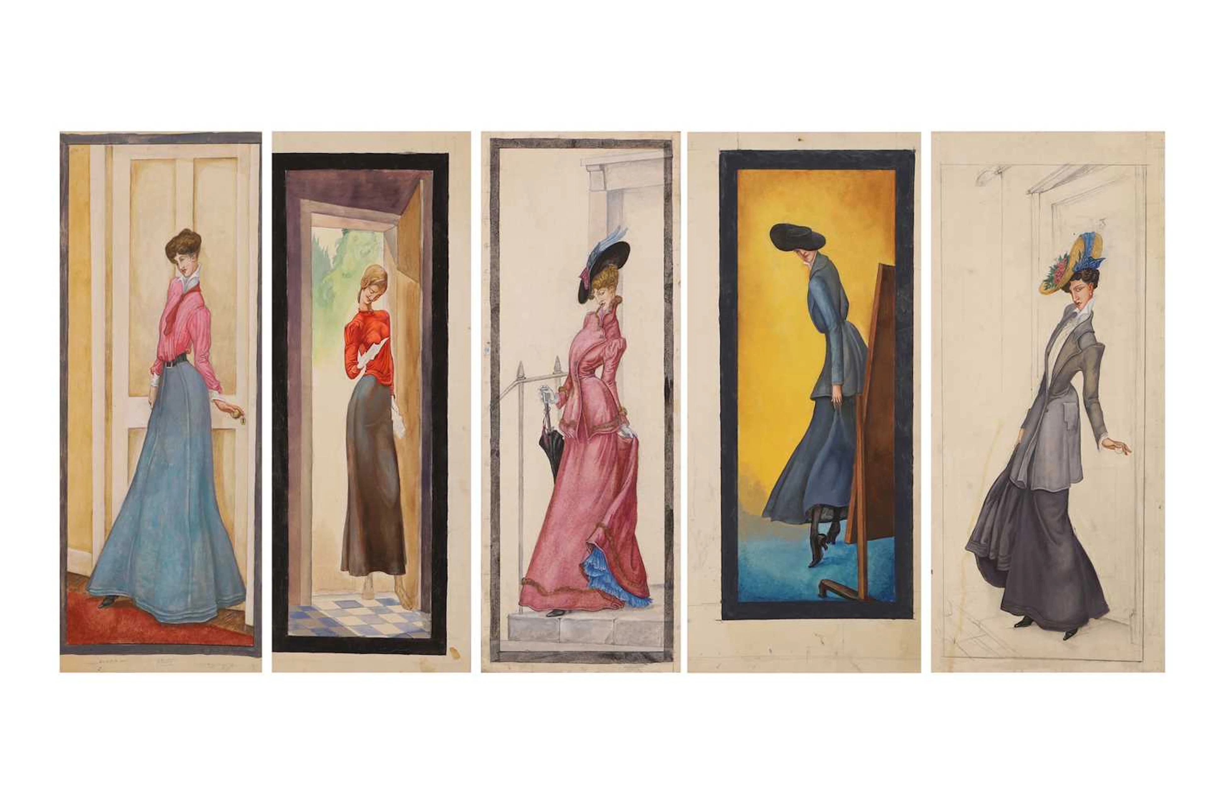Albert Victor Ormsby Wood (Irish-British, 1904-1977) A group of five