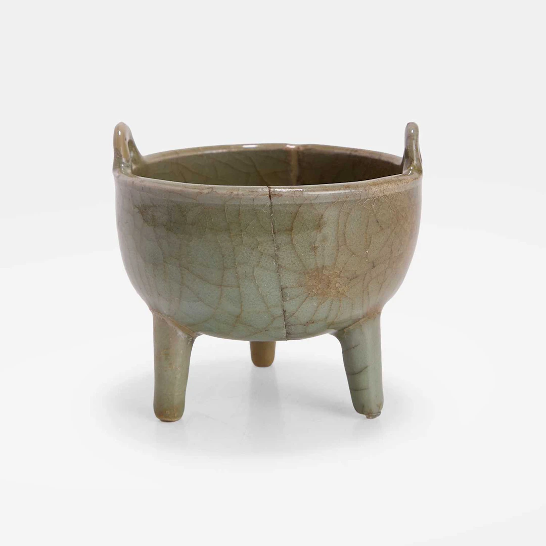 A Chinese Longquan celadon incense burner Southern Song or later
