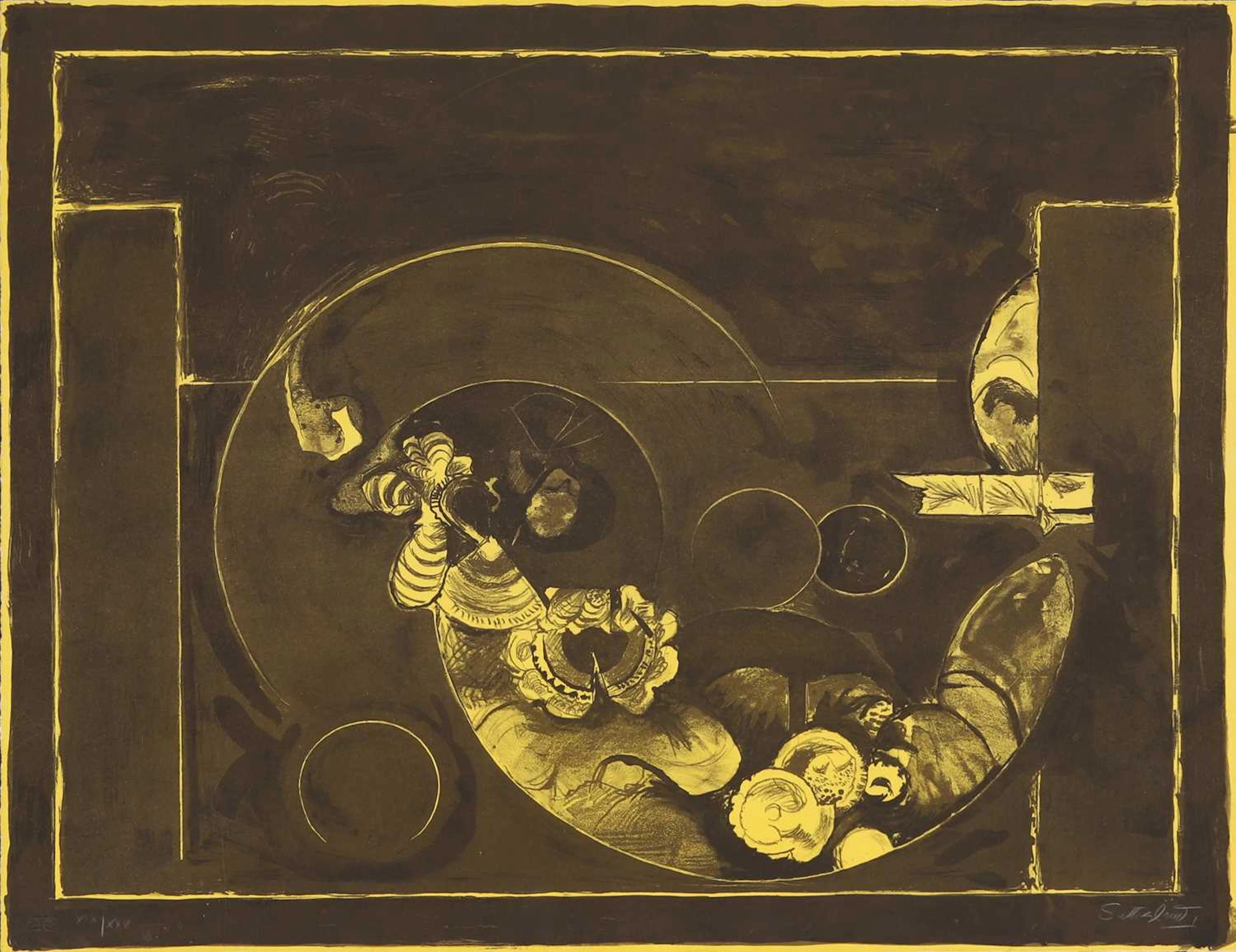 ▲ Graham Sutherland OM (British, 1903-1980) 'Life on Wood'