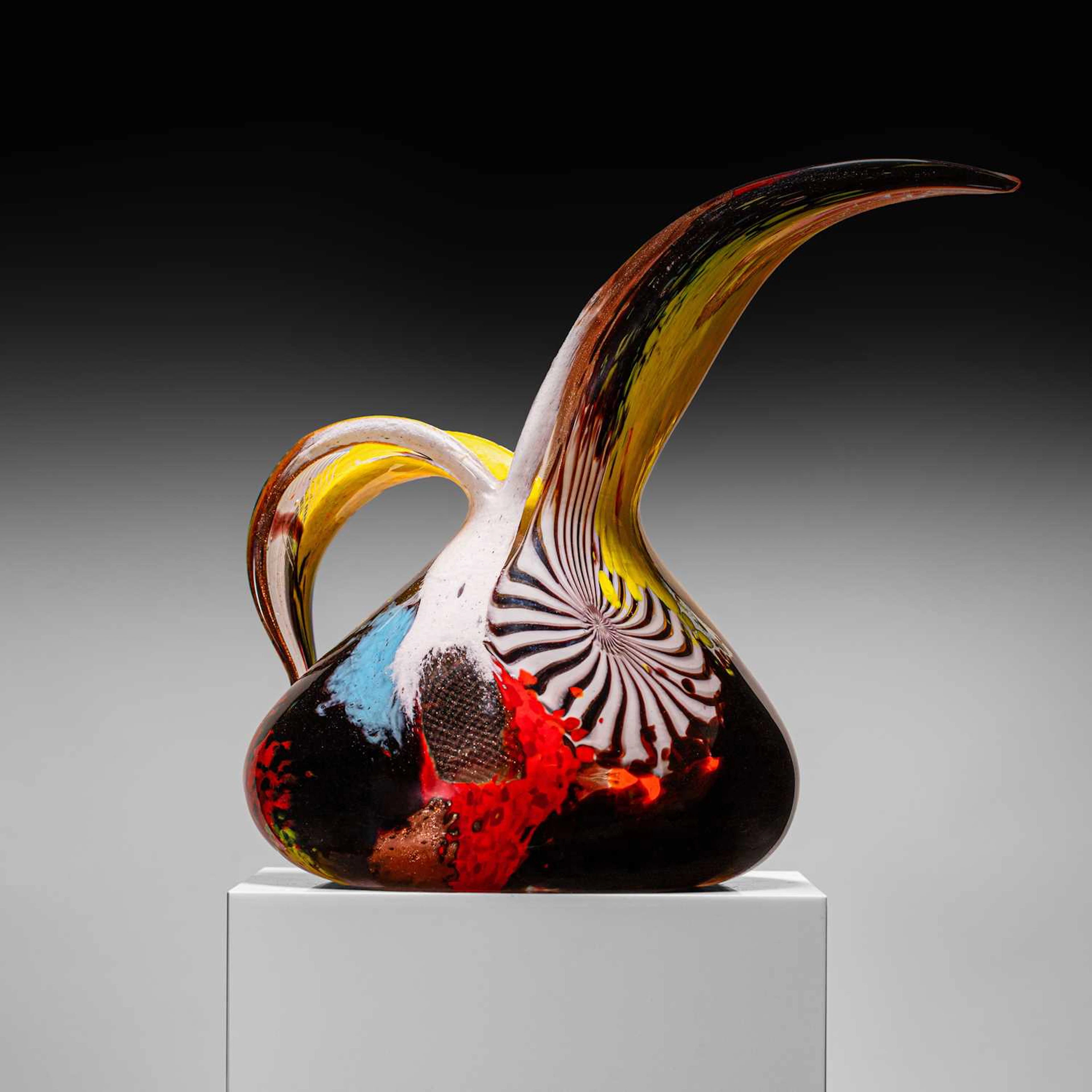 Dino Martens (Italian, 1894-1970) for Aureliano Toso an 'Oriente' ewer