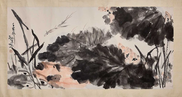 A Chinese gouache painting 20th century