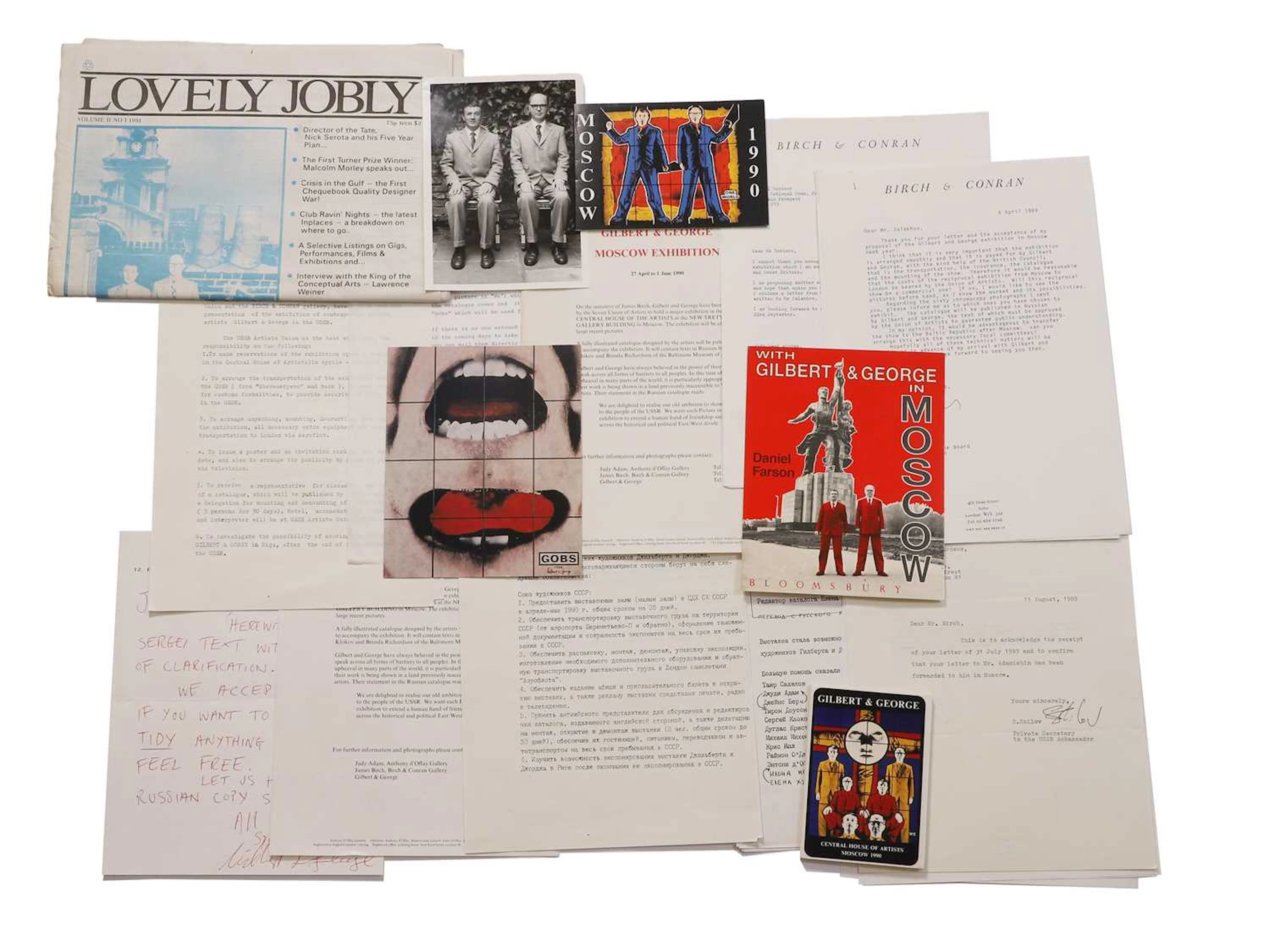 Gilbert & George (British, b.1943 and 1942) A collection of correspondence