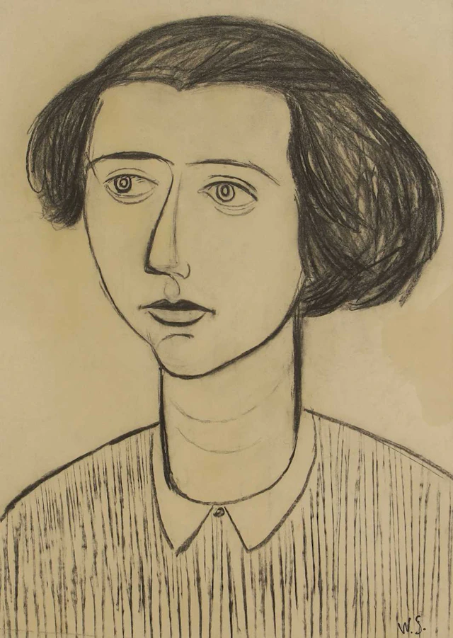 ▲ William Scott RA (British, 1913-1989) Portrait, possibly of Christian Watson