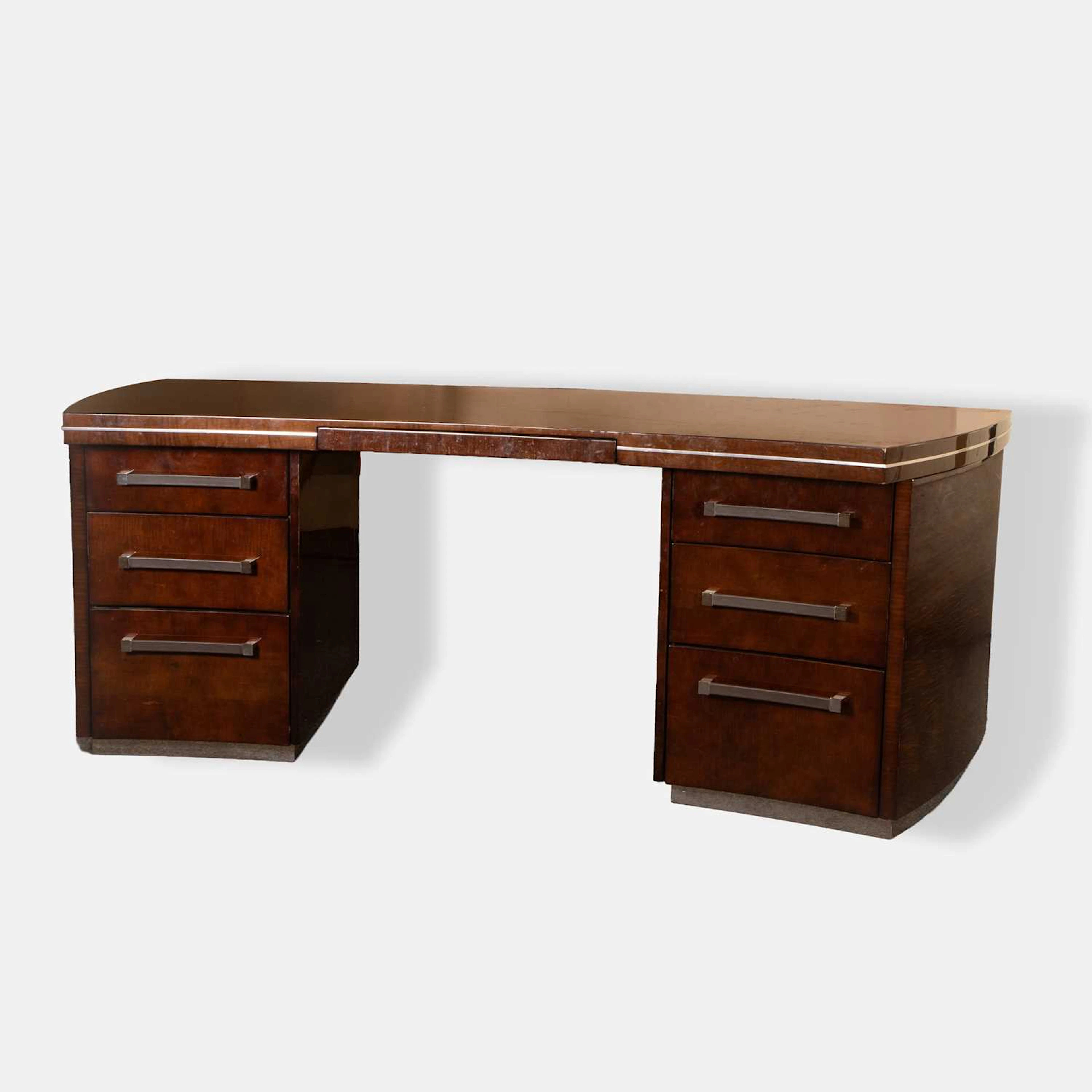 Giorgio Collection a Macassar pedestal desk