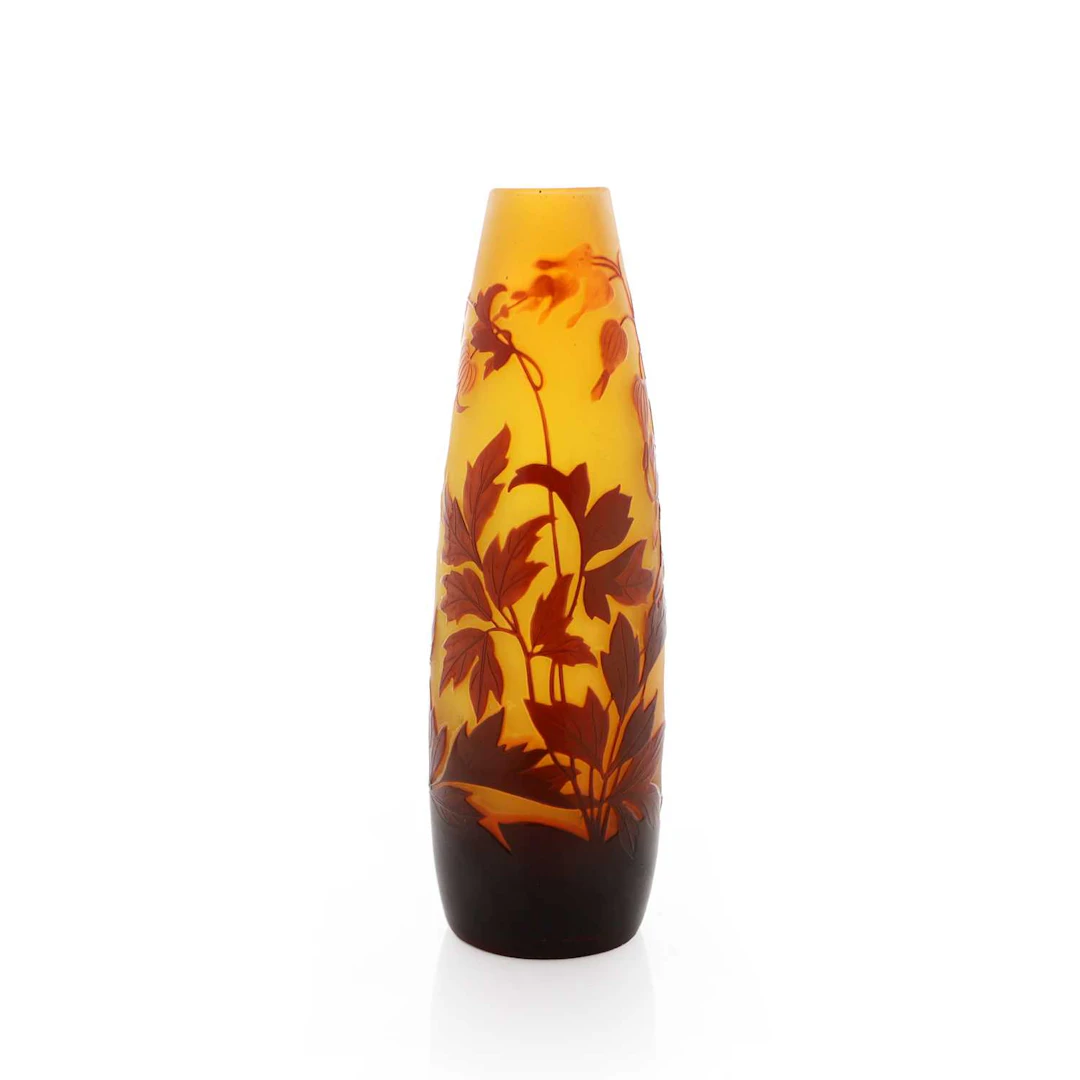 Émile Gallé (French, 1846-1904) a cameo glass vase