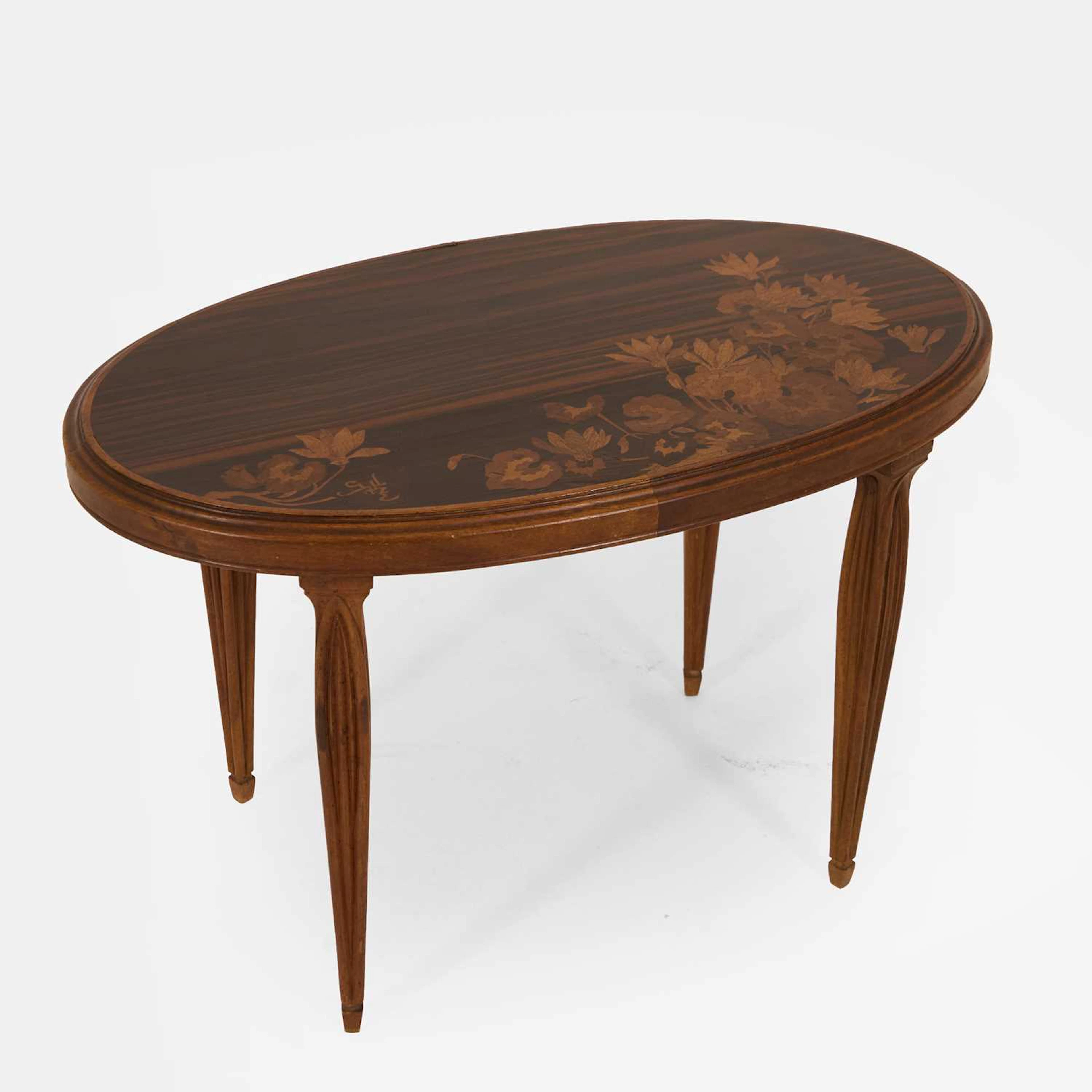 Émile Gallé (French, 1846-1904) a marquetry table