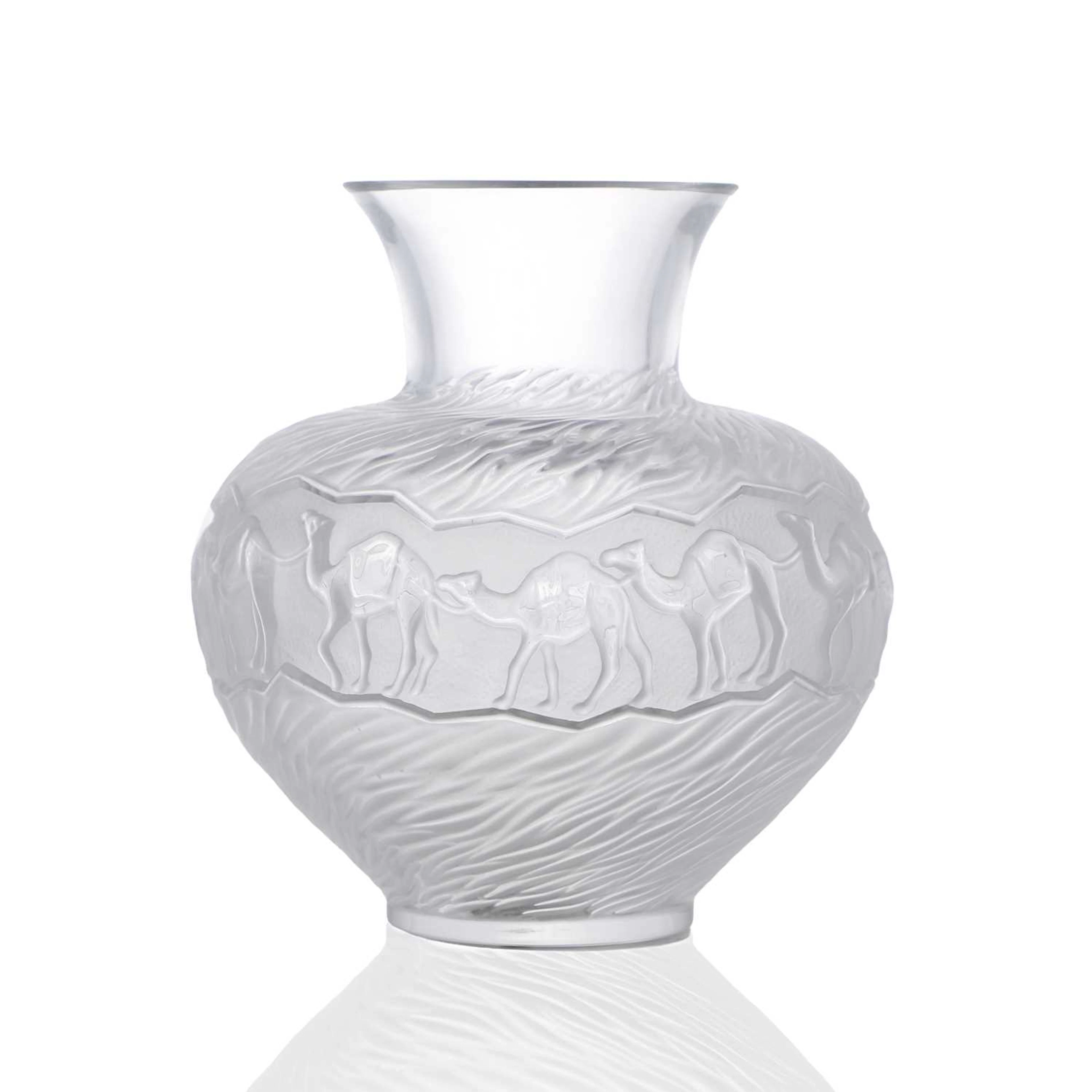 A Lalique 'Ghardaia' vase of recent manufacture, French