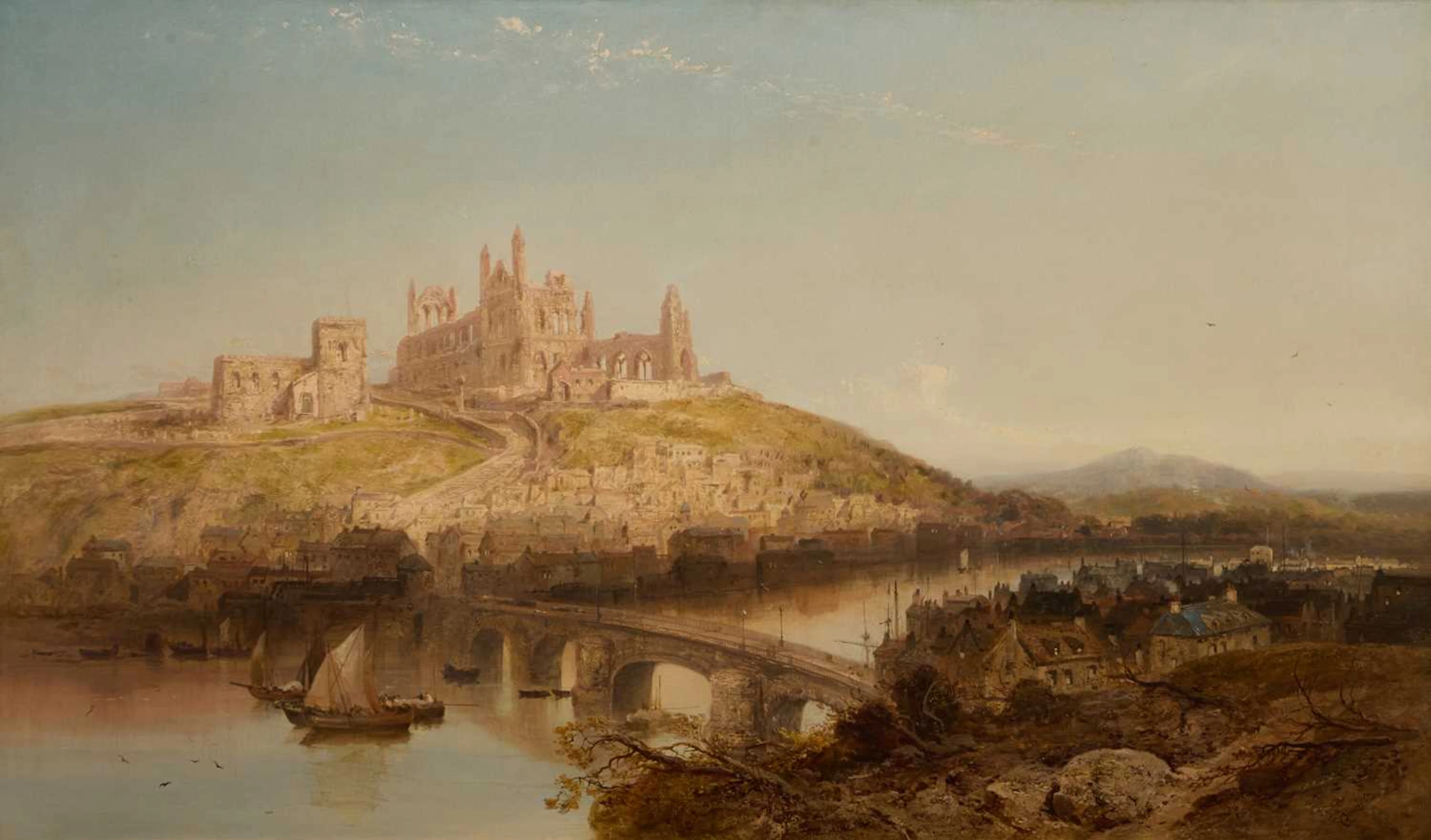 ▲ James Webb (British, 1825-1895) View of St Hilda's Abbey, Whitby