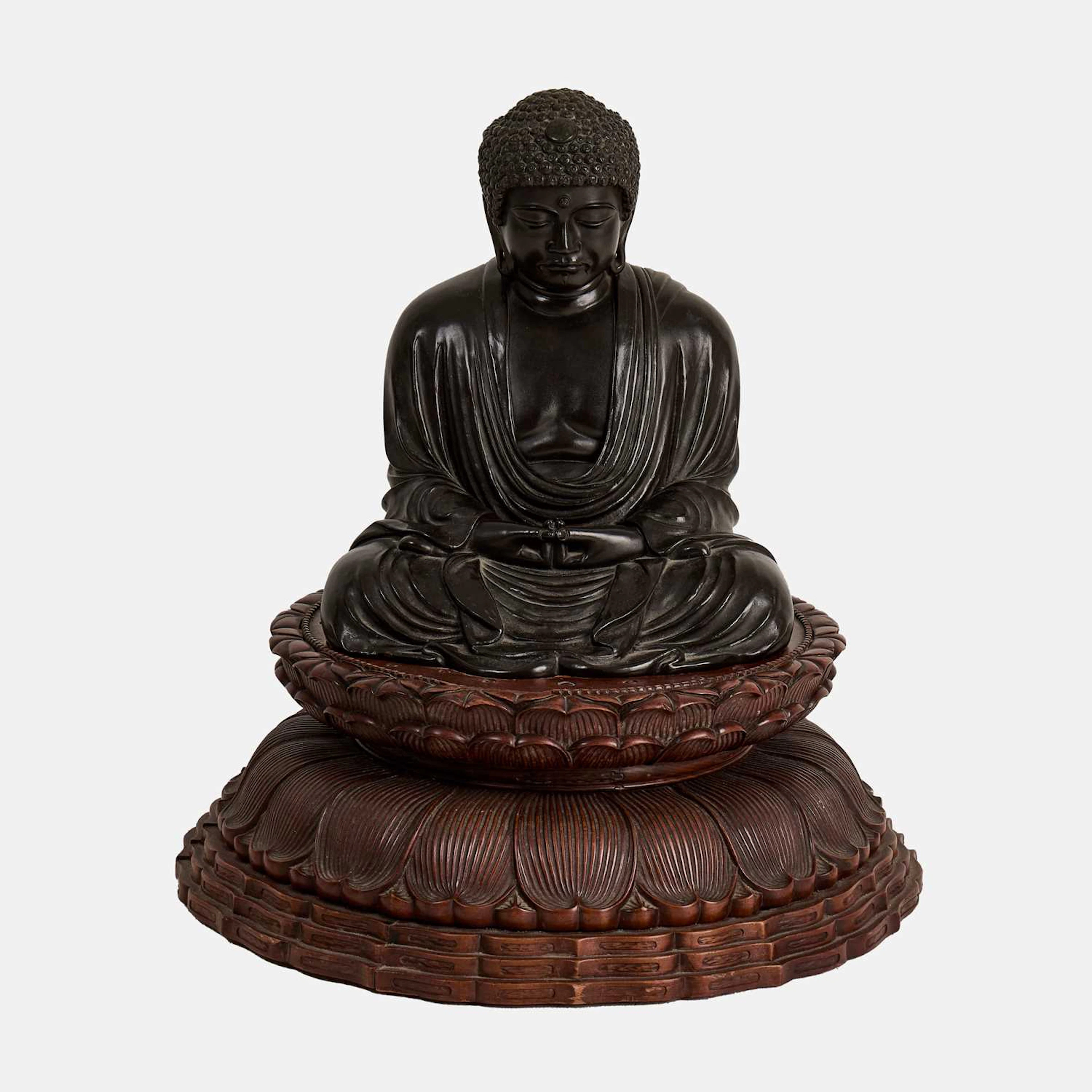 A Japanese bronze Buddha 19th-20th century