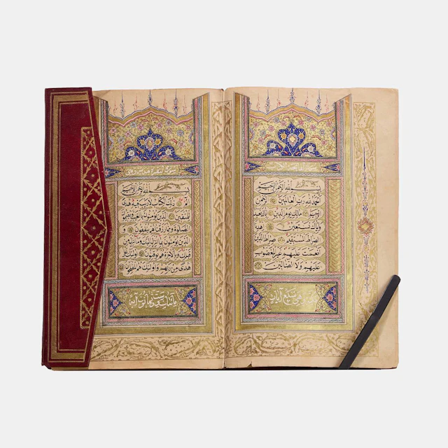 An Ottoman illuminated Qur'an dated 1282 AH (1865-66 CE), Ottoman Turkey