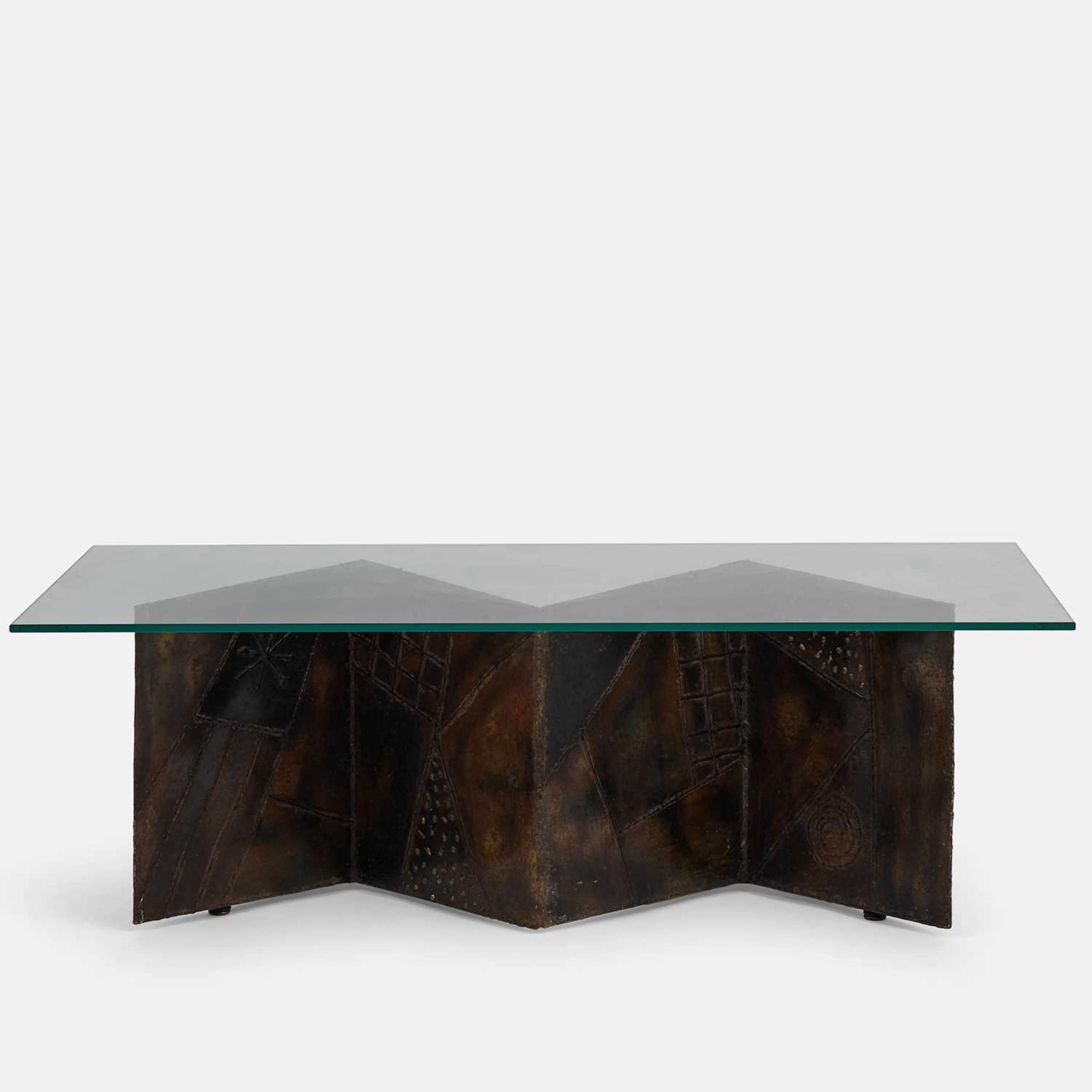 Paul Evans (American, 1931-1987) a 'Zigzag' coffee table