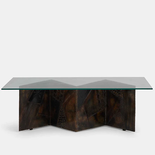 Paul Evans (American, 1931-1987) a 'Zigzag' coffee table