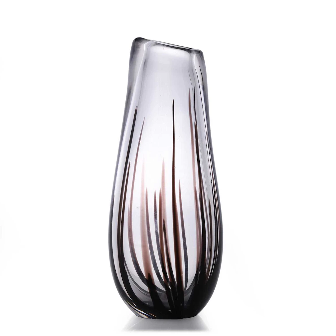 Vicke Lindstrand (Swedish, 1904-1983) for Kosta a 'Black Grass' vase
