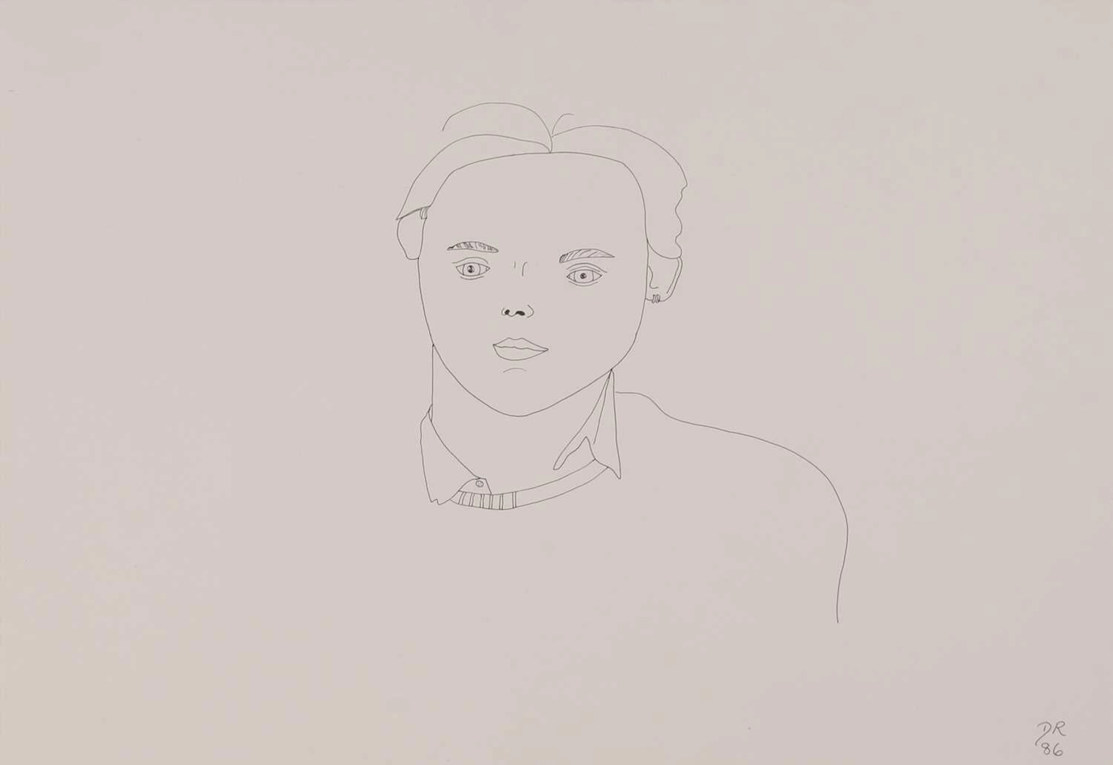 ▲ David Robilliard (British, 1952-1988) A portrait of a man