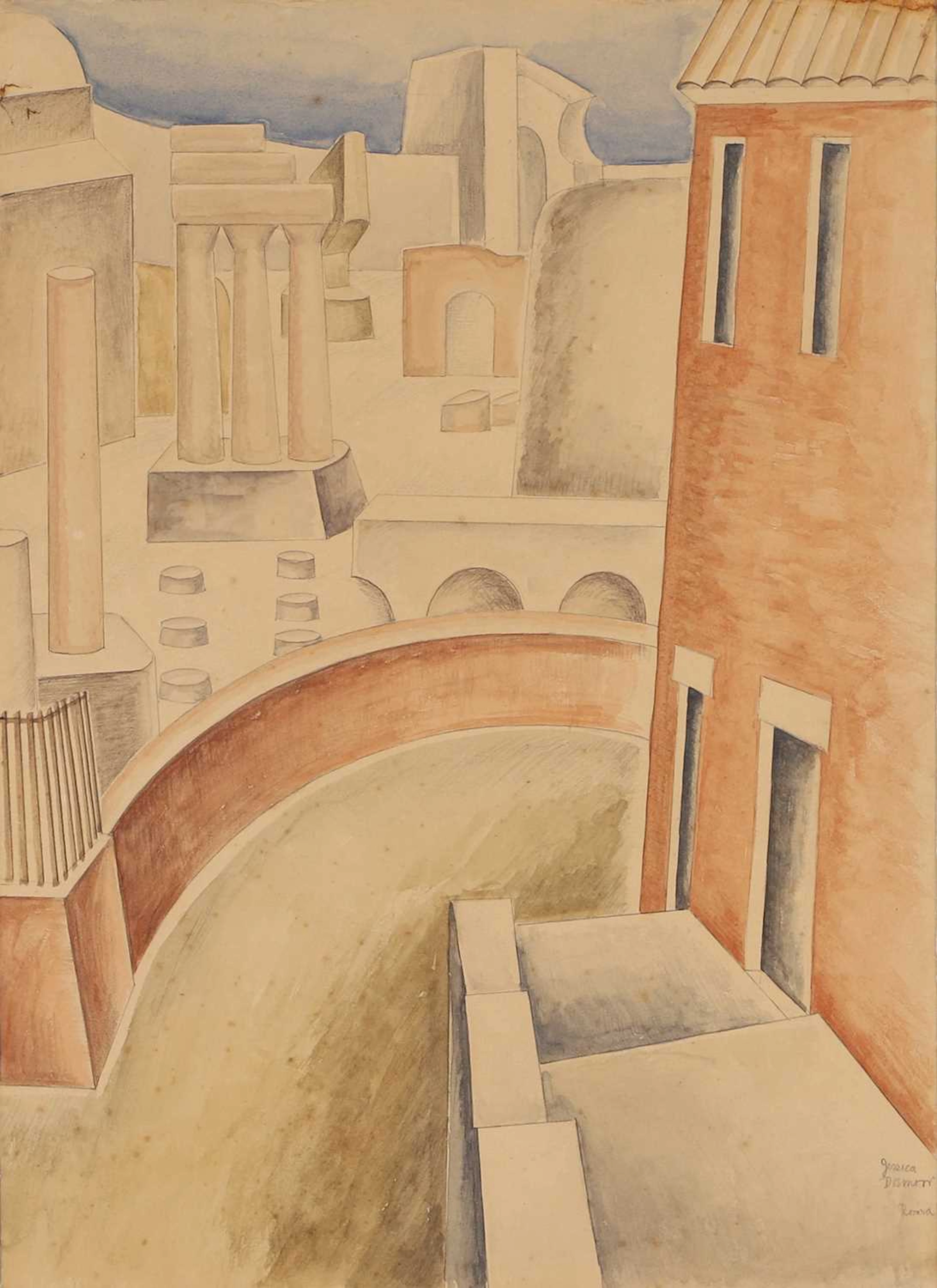 Jessica Dismorr (British, 1885-1939) 'Roma'
