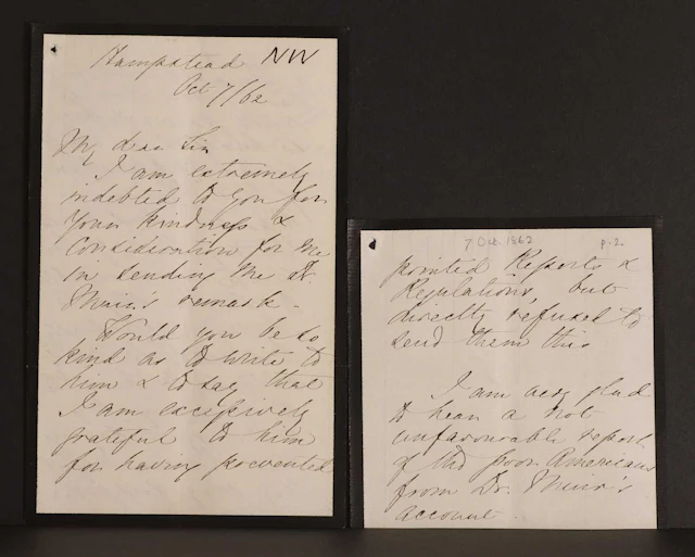 [2 Letters]- Florence NIGHTINGALE- 1- Autograph Letter SIGNED (To