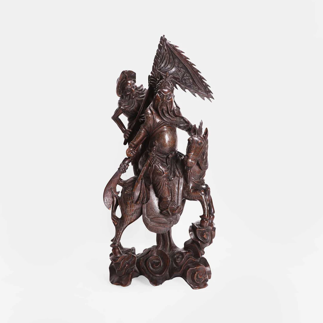 A Chinese wood carving circa 1900