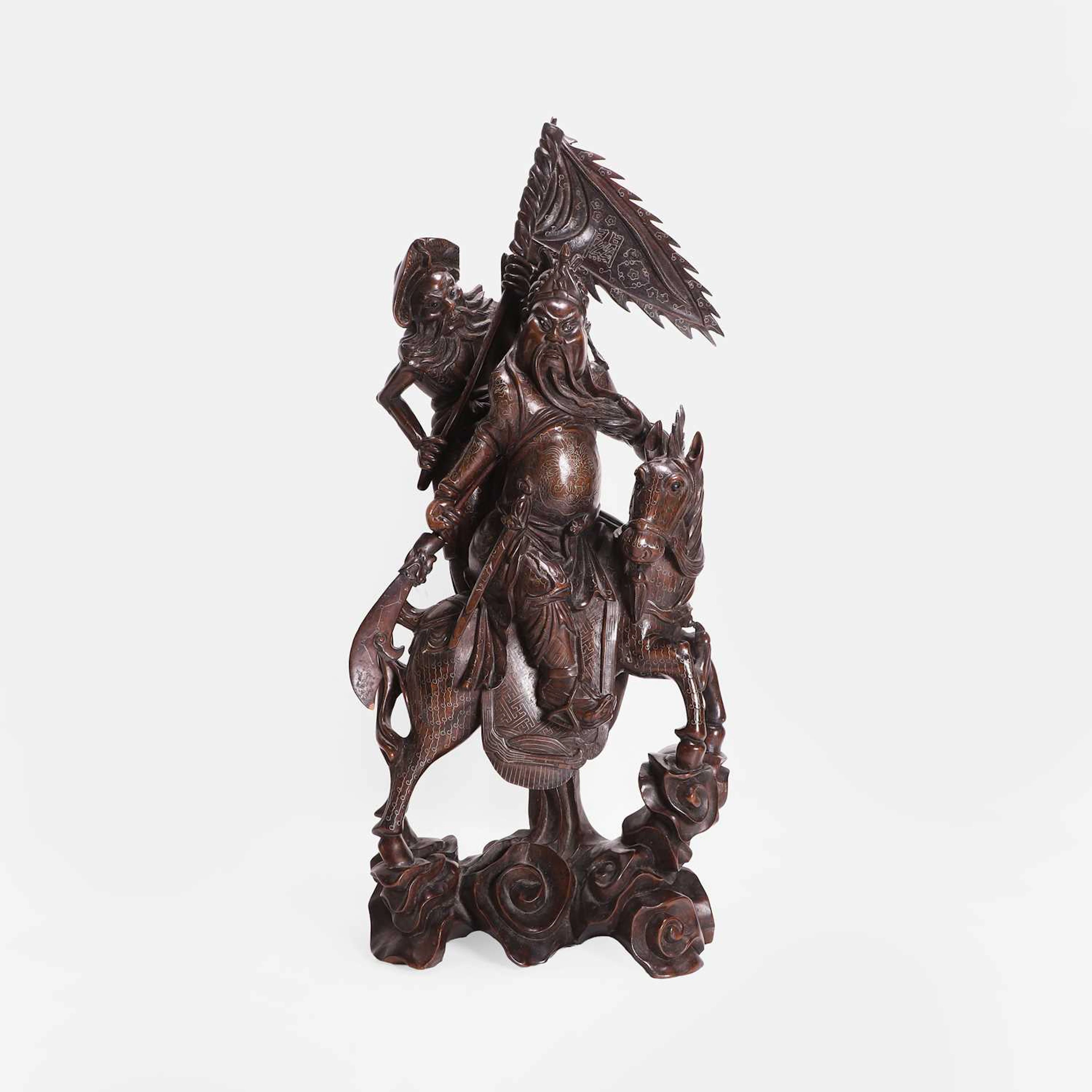 A Chinese wood carving circa 1900