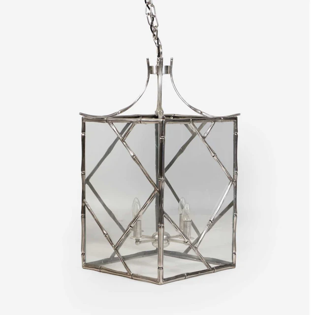 English a bamboo-effect lantern