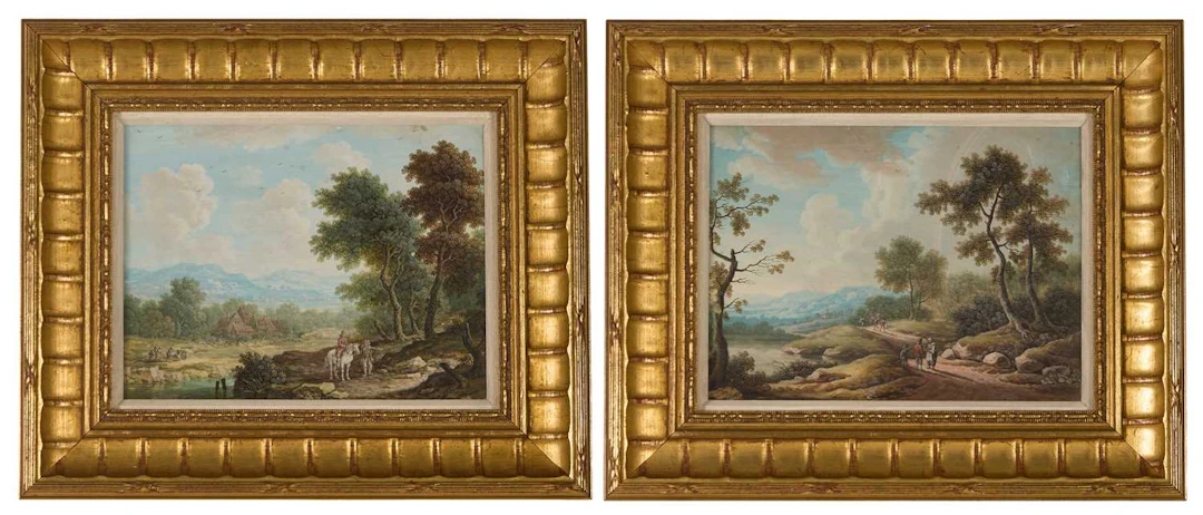 Jakob Burgi (Swiss, 1745 - circa 1795) A landscape with a horseman