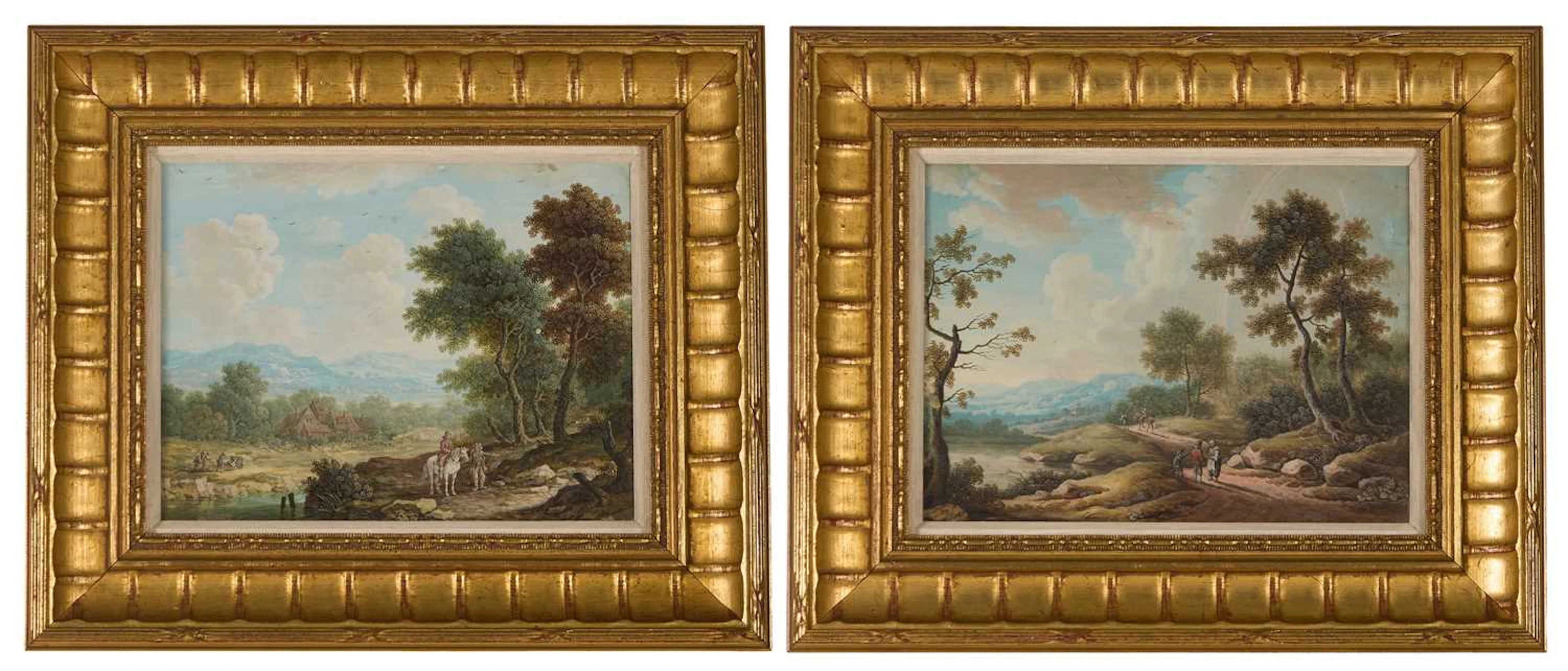 Jakob Burgi (Swiss, 1745 - circa 1795) A landscape with a horseman