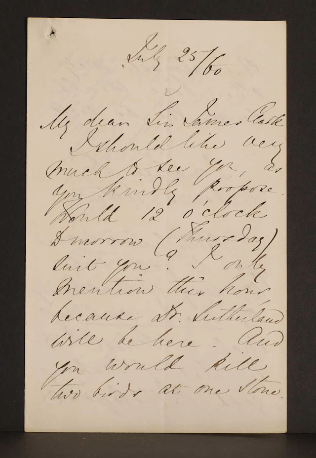 Florence NIGHTINGALE- Autograph Letter SIGNED (To Sir James Clark). 4 pages.