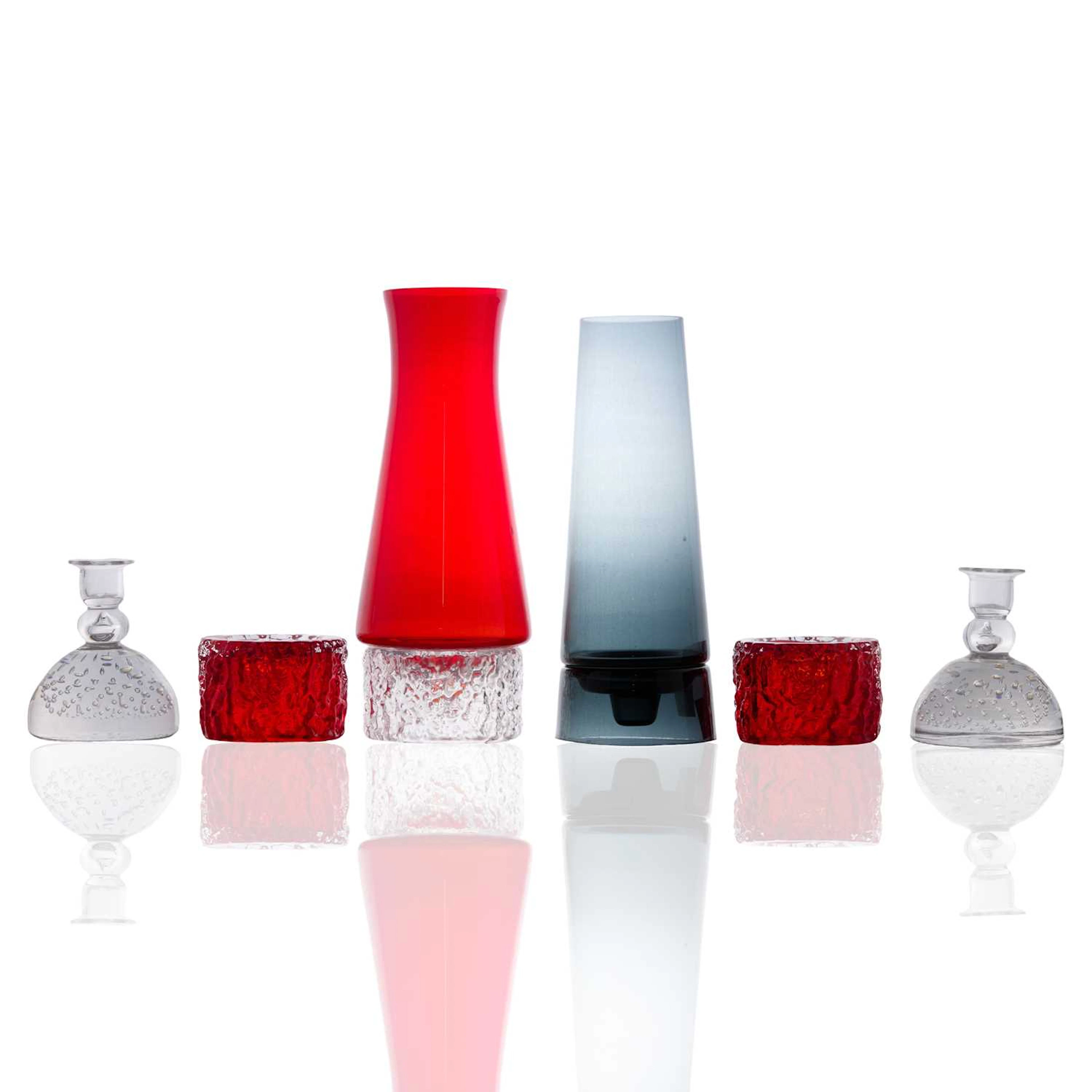 A collection of Whitefriars glass lighting mid-20th century