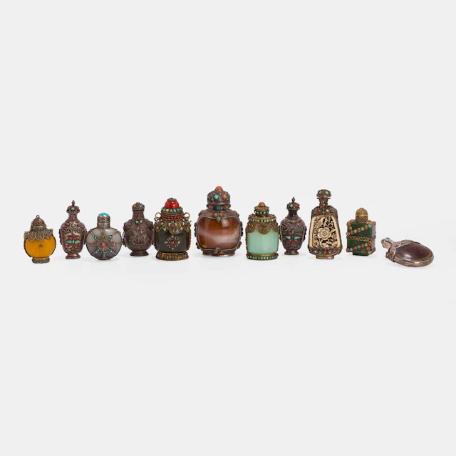 A collection of Chinese snuff bottles 20th century