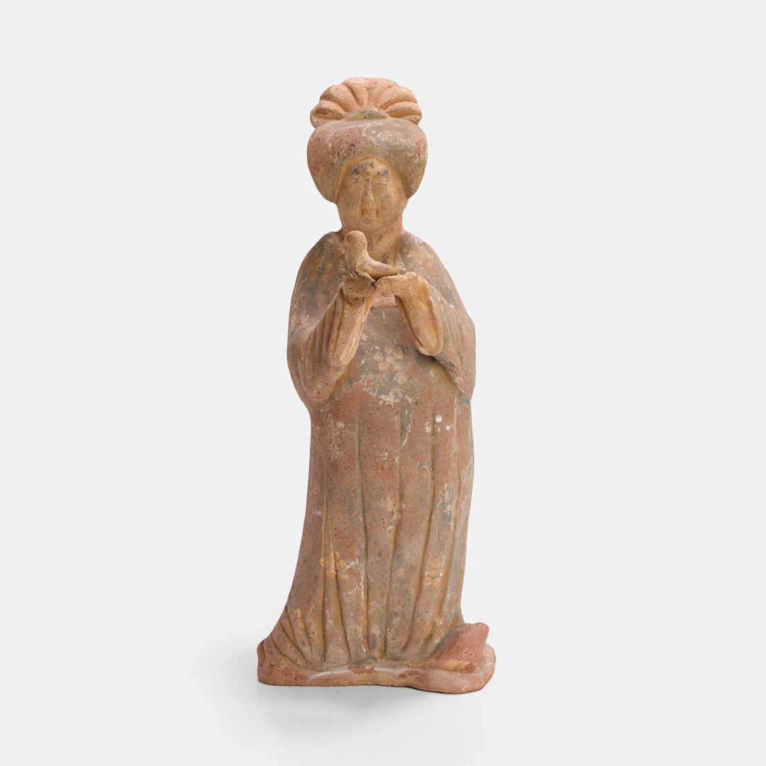 A Chinese pottery figure Tang dynasty or later