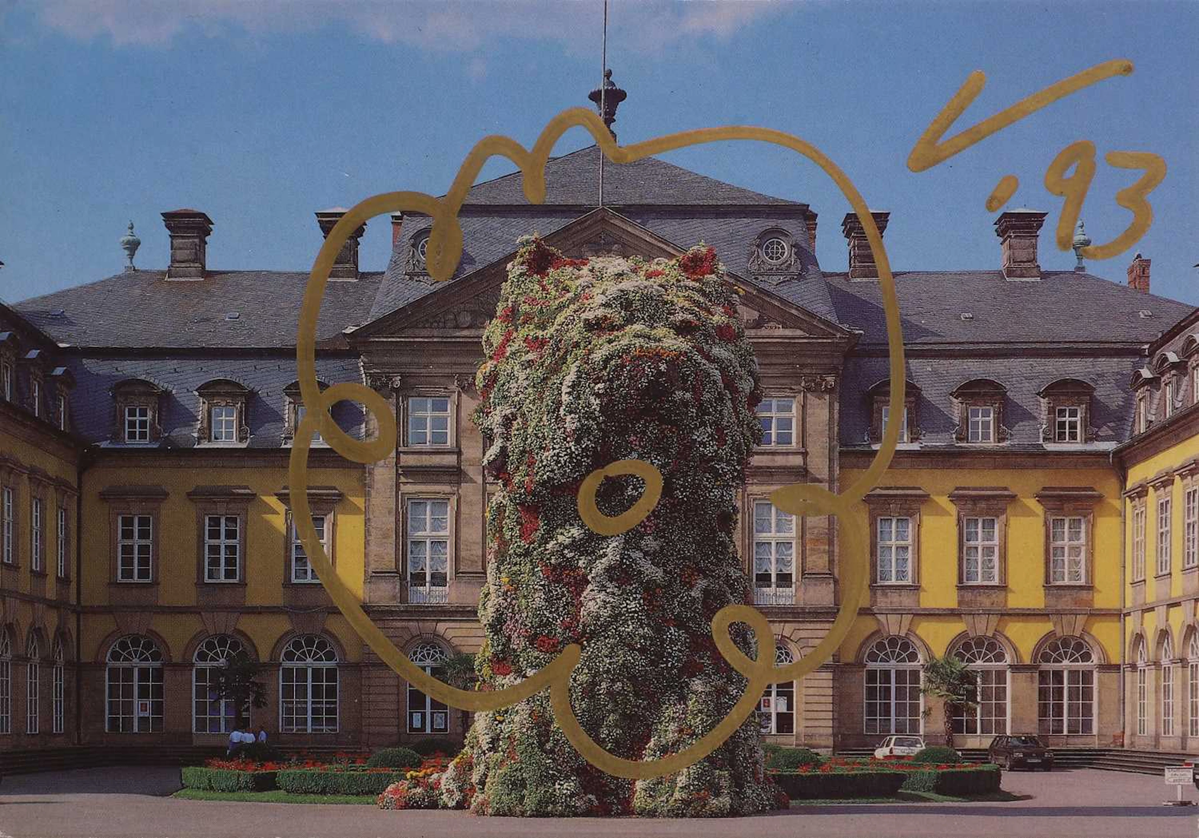 Jeff Koons (American, b.1955) 'Puppy' postcard