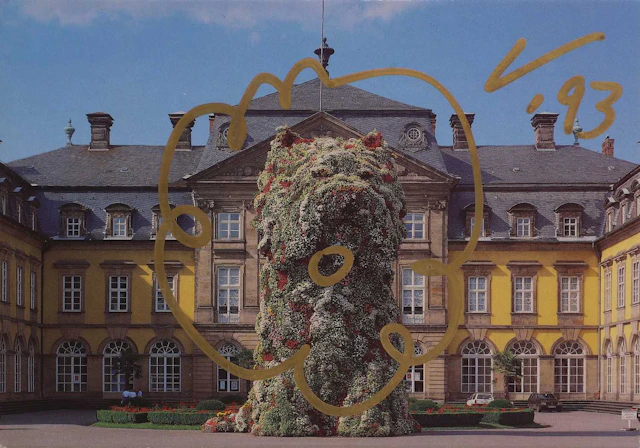 Jeff Koons (American, b.1955) 'Puppy' postcard