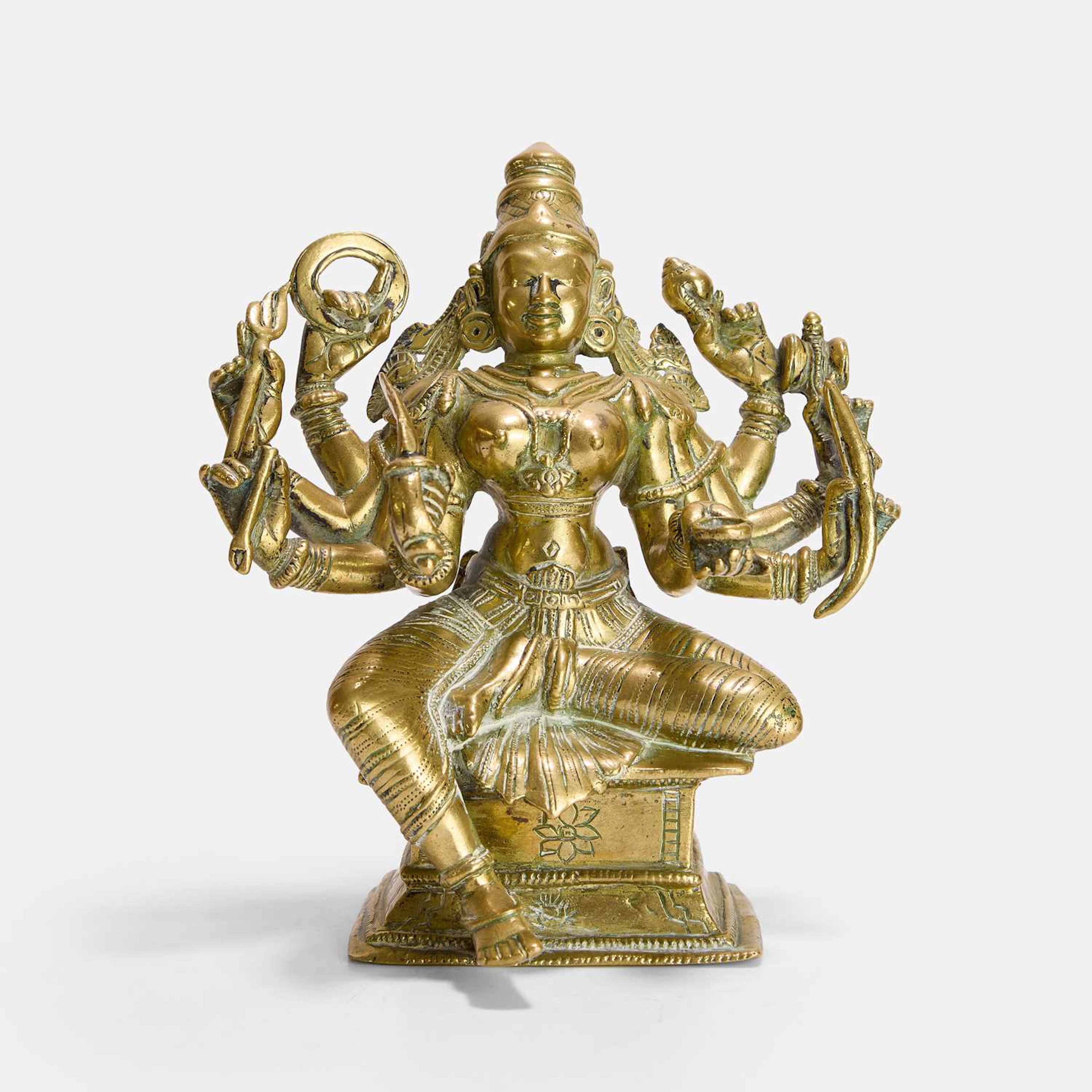 An Indian gilt-bronze figure of Durga second half of the 19th century