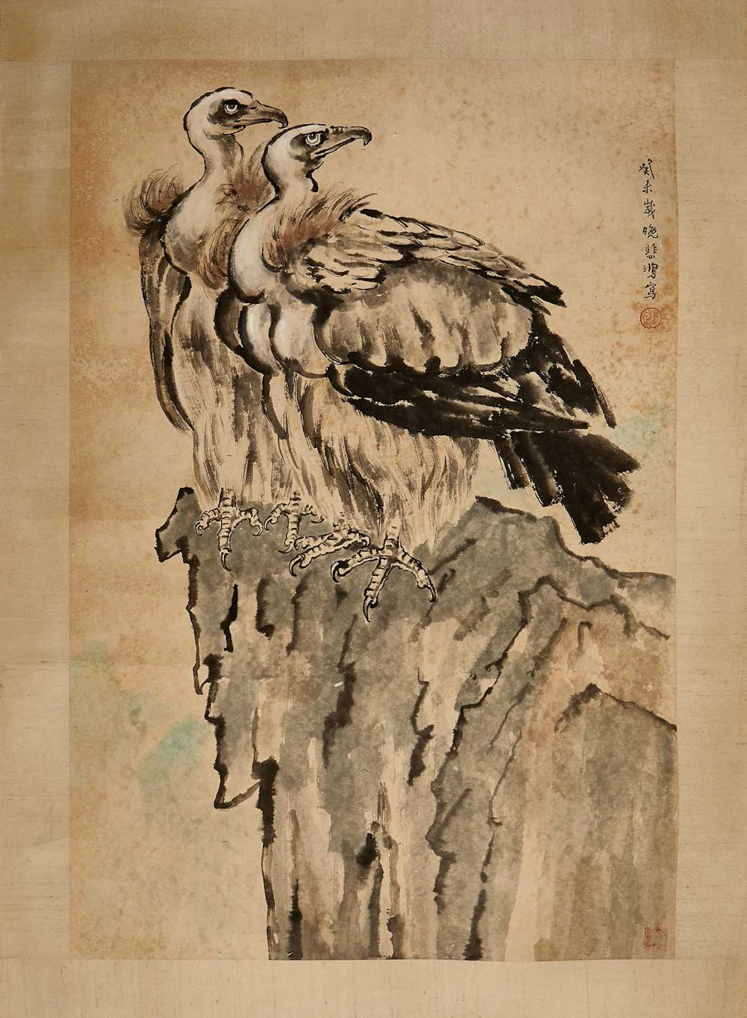 A Chinese gouache painting 20th century