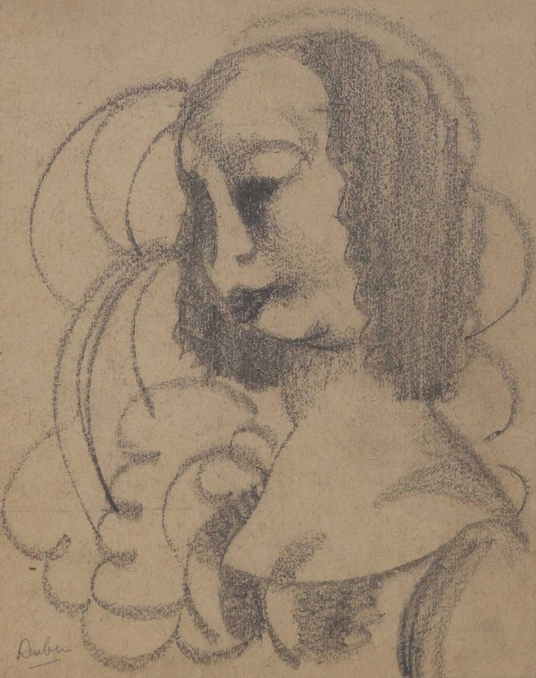 ▲ Reuben Mednikoff (British, 1906-1972) Head of a woman, circa 1930
