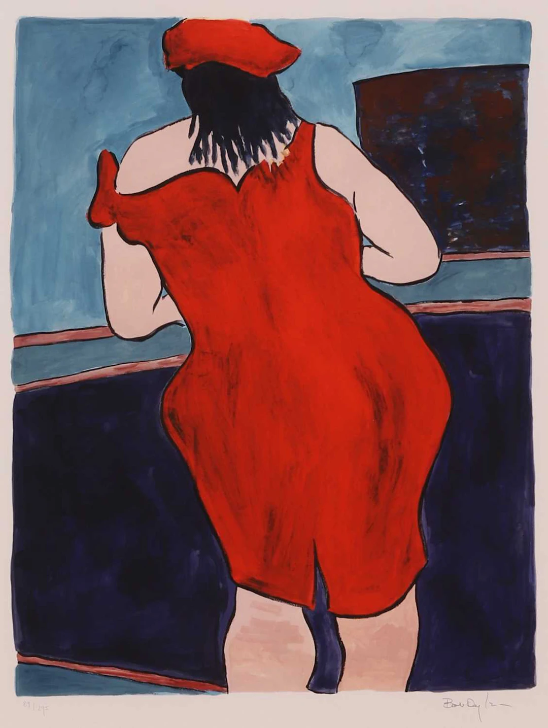 Bob Dylan (American, b.1941) 'Women in Red Lion Pub'
