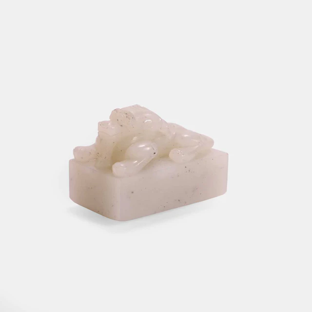 A Chinese jade seal Ming dynasty (1368-1644)