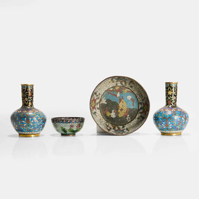 A collection of Chinese cloisonné 19th-20th century