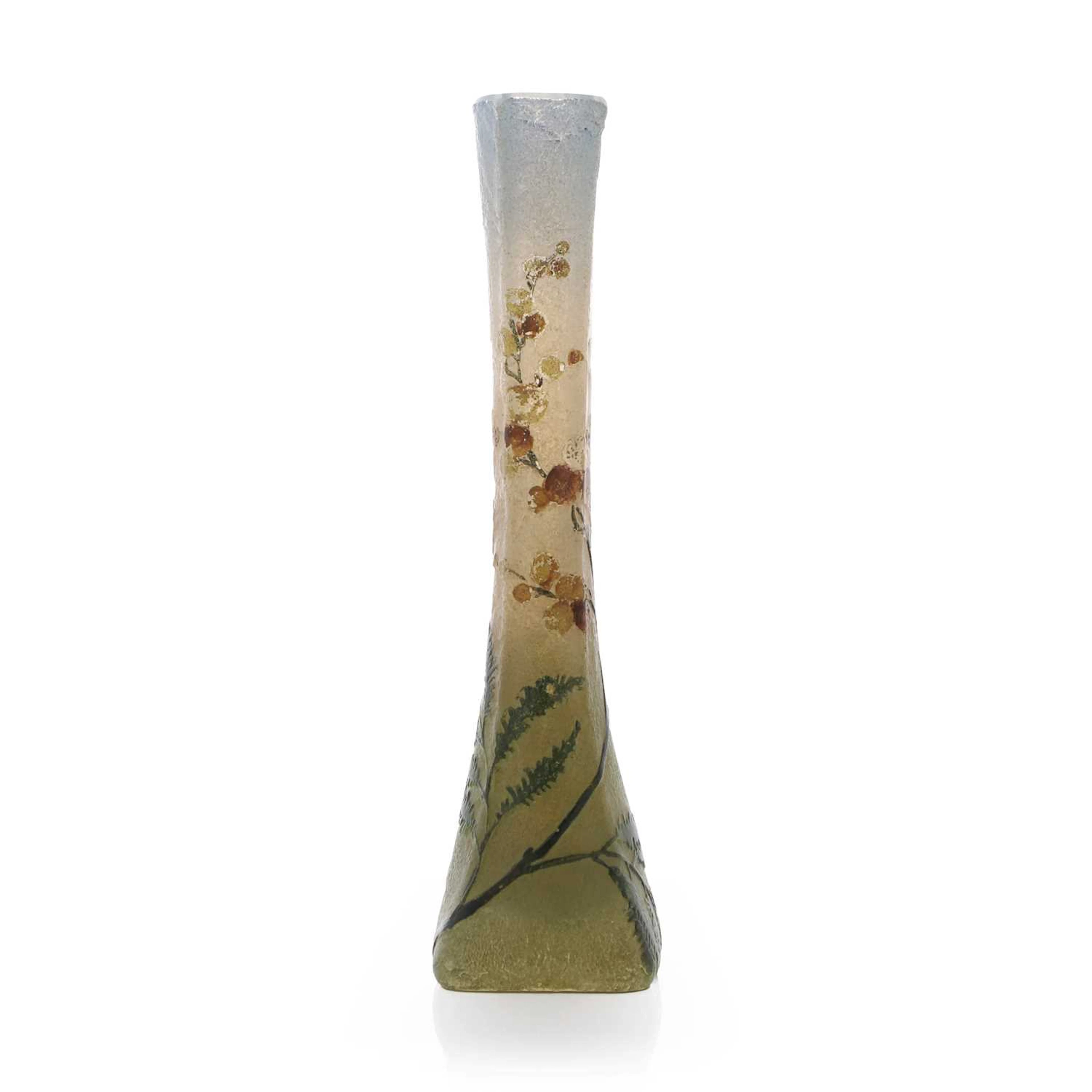 A Legras enamelled cameo glass vase circa 1900, French