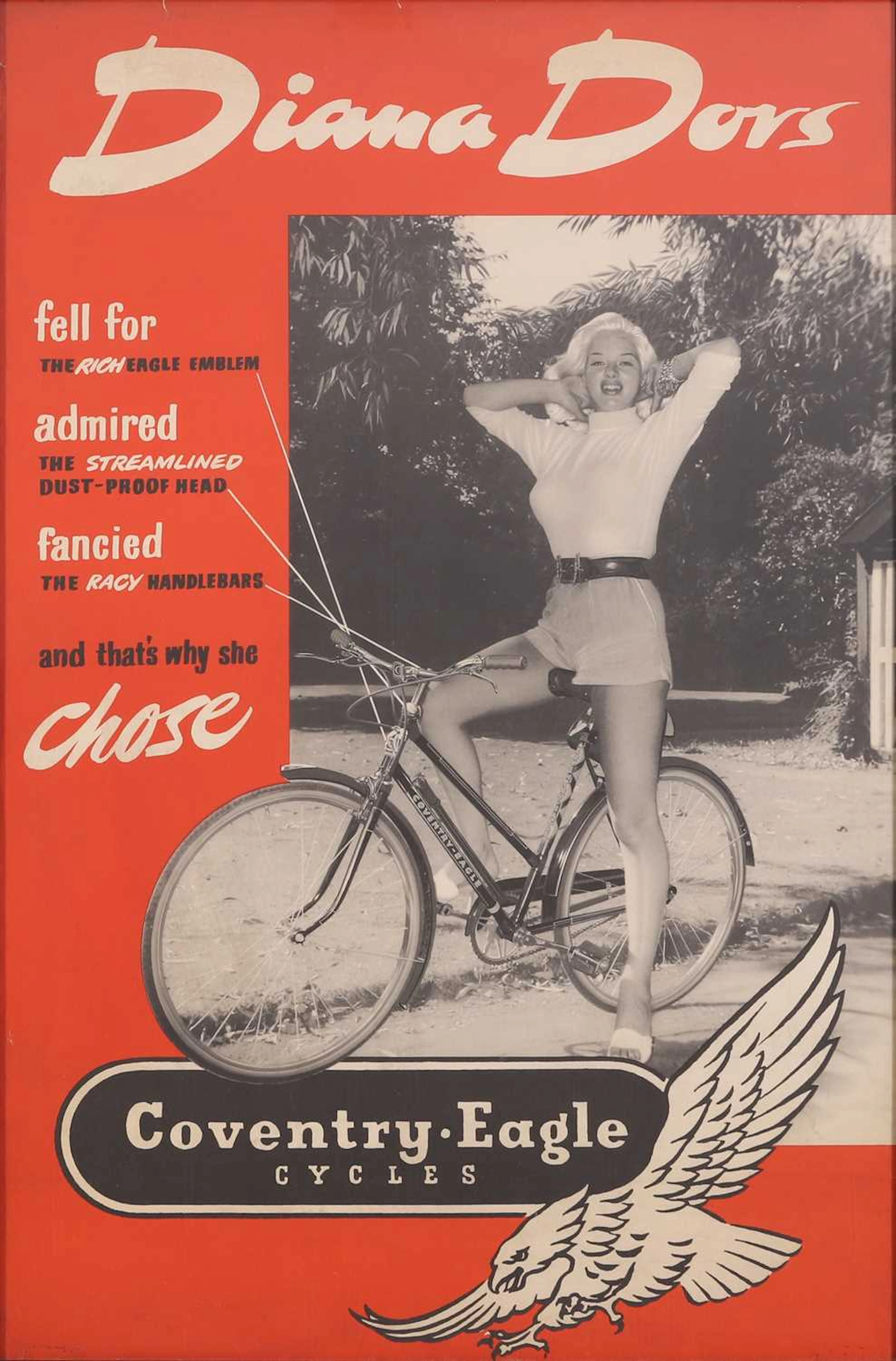 A vintage Diana Dors poster