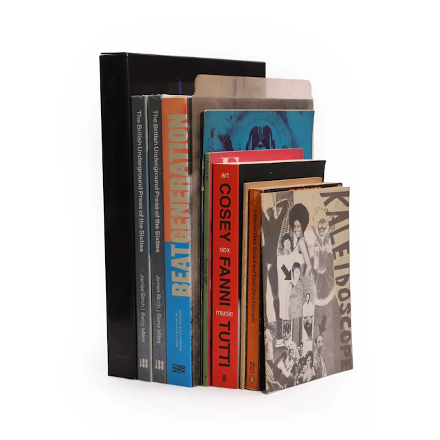 A group of counterculture, beat and punk books and journals