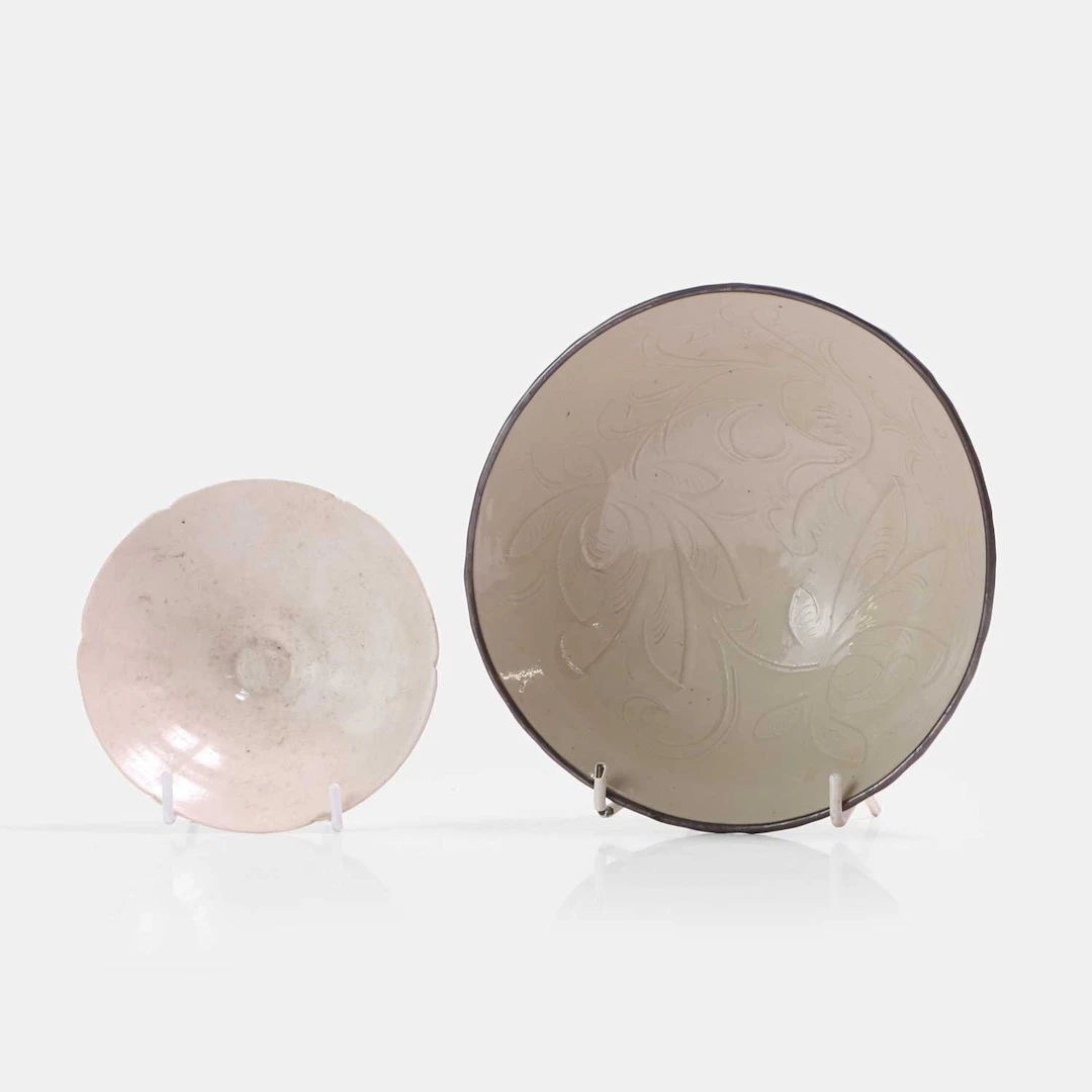 Two Chinese Ding ware bowls Liao dynasty (907-1125)